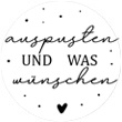 auspusten und was wünschen